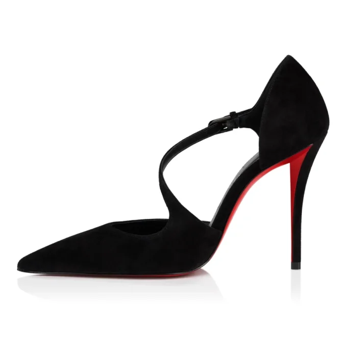 Miss Ziggyta – 100 Mm Topuklu Ayakkabı – Veau Velours – Siyah – Kadın