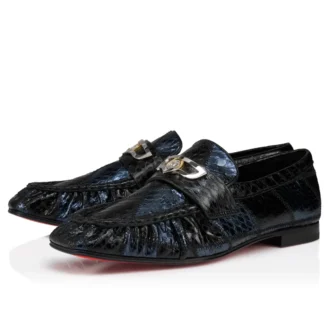 Mocallista – Loafer – Patchwork Su Yılanı Derisi – Siyah – Kadın Mocallista – Loafer – Patchwork Su Yılanı Derisi – Siyah – Kadın