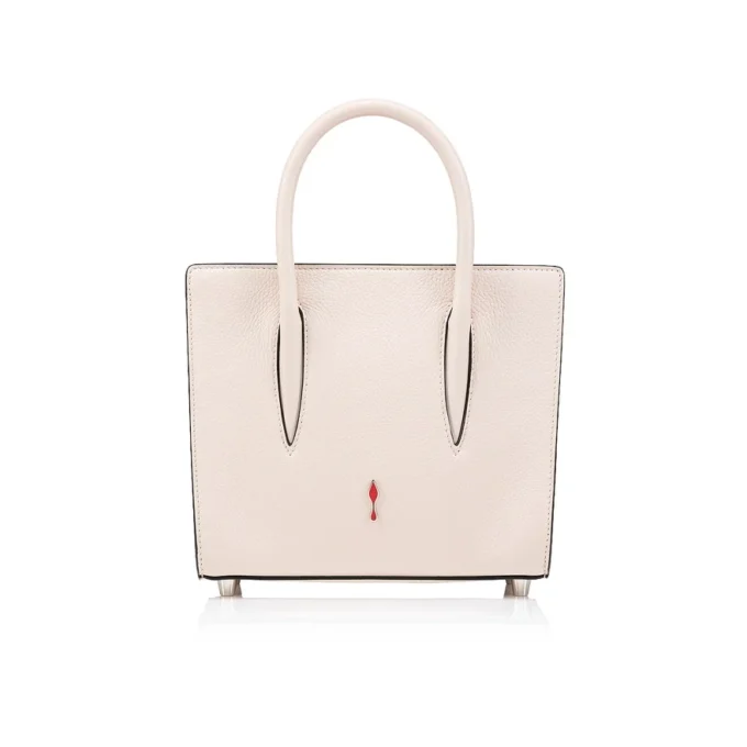 Paloma Mini – Elde Taşınan Çanta – Damarlı Dana Derisi ve Çivili Loubinthesky – Leche Paloma Mini – Elde Taşınan Çanta – Damarlı Dana Derisi ve Çivili Loubinthesky – Leche