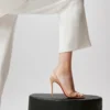 Rosalie – 100 mm Topuklu Sandalet – Kid Deri – Blush – Kadın Rosalie – 100 mm Topuklu Sandalet – Kid Deri – Blush – Kadın