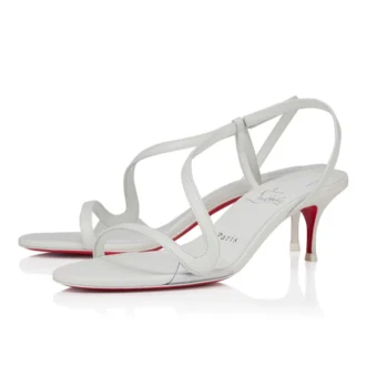 Rosalie – 55 Mm Sandalet – Kid Deri – Bianco – Kadın