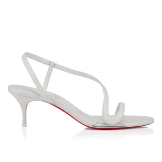 Rosalie – 55 Mm Sandalet – Kid Deri – Bianco – Kadın