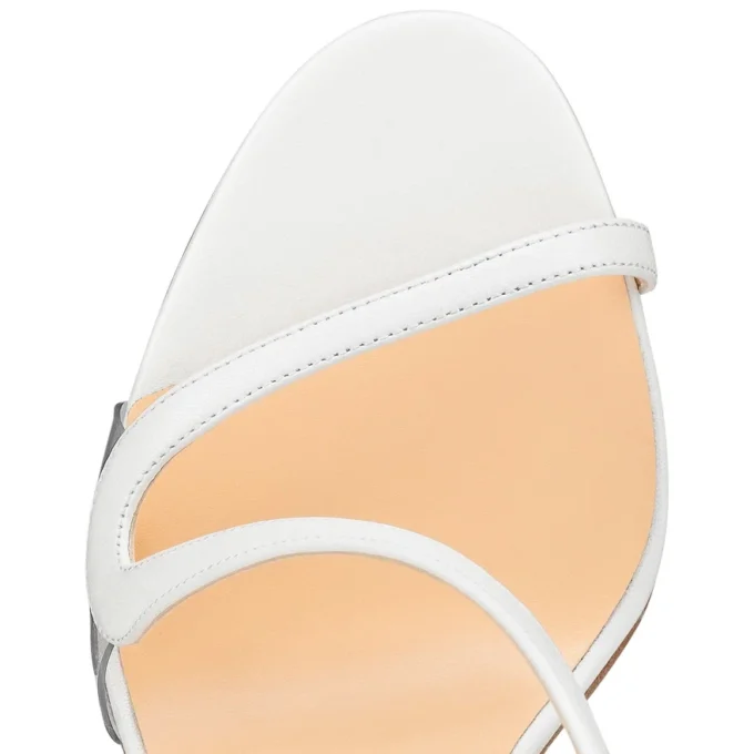 Rosalie – 99 mm Sandalet – Deri ve PVC – Bianco – Kadın