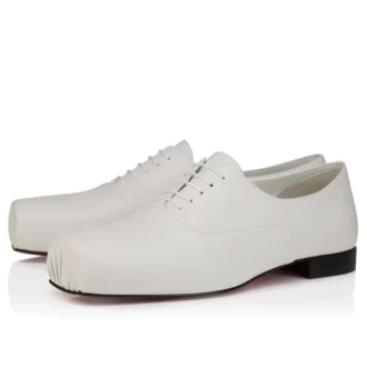 Ruben – Oxford Ayakkabı – Kuzu Nappa Deri – Bianco – Erkek