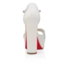 Sandaloo – 130 mm Bantlı Sandalet – Krep Saten – Fildişi – Kadın