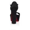 Sandaloo Red Carpet – 130 mm Bantlı Topuklu Ayakkabı – Krep Saten – Siyah – Kadın Sandaloo Red Carpet – 130 mm Bantlı Topuklu Ayakkabı – Krep Saten – Siyah – Kadın