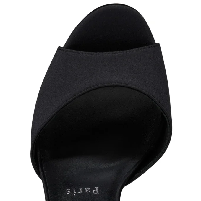 Sandaloo Red Carpet – 130 mm Bantlı Topuklu Ayakkabı – Krep Saten – Siyah – Kadın Sandaloo Red Carpet – 130 mm Bantlı Topuklu Ayakkabı – Krep Saten – Siyah – Kadın