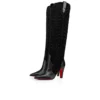 Santia Botta – 85 mm Botlar – Dana Derisi ve Veau Velours – Siyah Santia Botta – 85 mm Botlar – Dana Derisi ve Veau Velours – Siyah