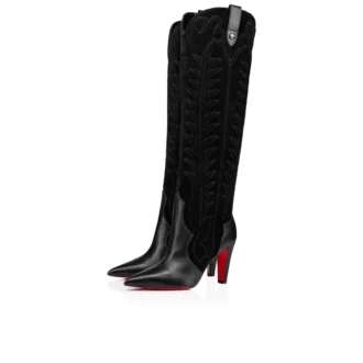 Santia Botta – 85 mm Botlar – Dana Derisi ve Veau Velours – Siyah Santia Botta – 85 mm Botlar – Dana Derisi ve Veau Velours – Siyah