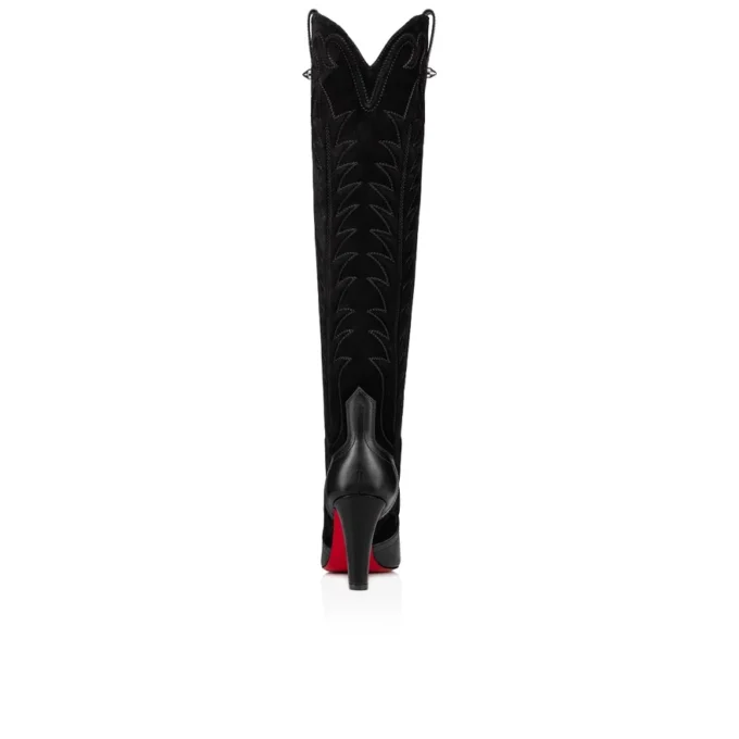 Santia Botta – 85 mm Botlar – Dana Derisi ve Veau Velours – Siyah Santia Botta – 85 mm Botlar – Dana Derisi ve Veau Velours – Siyah