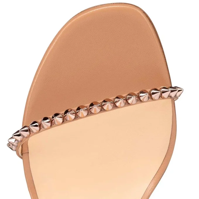So Me – 100 mm Bantlı Sandalet – Kid Deri ve Çiviler – Blush – Kadın So Me – 100 mm Bantlı Sandalet – Kid Deri ve Çiviler – Blush – Kadın