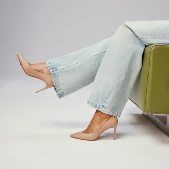 Sporty Kate – 85 mm Topuklu Ayakkabı – Kuzu Nappa Deri – Blush – Kadın Sporty Kate – 85 mm Topuklu Ayakkabı – Kuzu Nappa Deri – Blush – Kadın