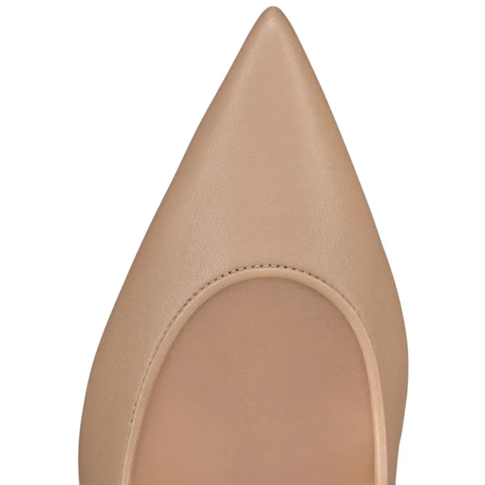 Sporty Kate – 85 mm Topuklu Ayakkabı – Kuzu Nappa Deri – Blush – Kadın
