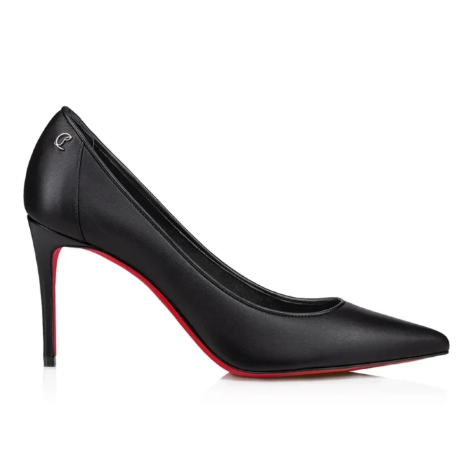 Sporty Kate – 85 mm Topuklu Ayakkabı – Kuzu Nappa Deri – Siyah – Kadın Sporty Kate – 85 mm Topuklu Ayakkabı – Kuzu Nappa Deri – Siyah – Kadın