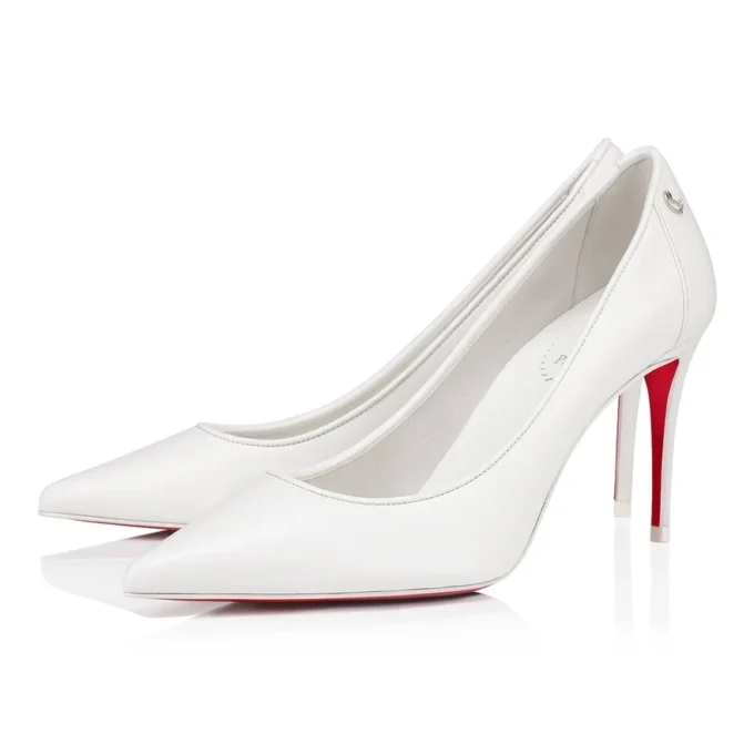Sporty Kate – 85 mm Topuklu Ayakkabı – Nappa Deri – Bianco – Kadın Sporty Kate – 85 mm Topuklu Ayakkabı – Nappa Deri – Bianco – Kadın