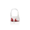 Sporty Kate Sling – 55 mm Slingback Topuklu Ayakkabı – Kuzu Nappa Deri – Bianco – Kadın