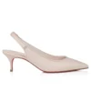Sporty Kate Sling – 55 mm Slingback Topuklu Ayakkabı – Kuzu Nappa Deri – Leche – Kadın