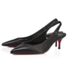 Sporty Kate Sling – 55 mm Slingback Topuklu Ayakkabı – Kuzu Nappa Deri – Siyah – Kadın Sporty Kate Sling – 55 mm Slingback Topuklu Ayakkabı – Kuzu Nappa Deri – Siyah – Kadın