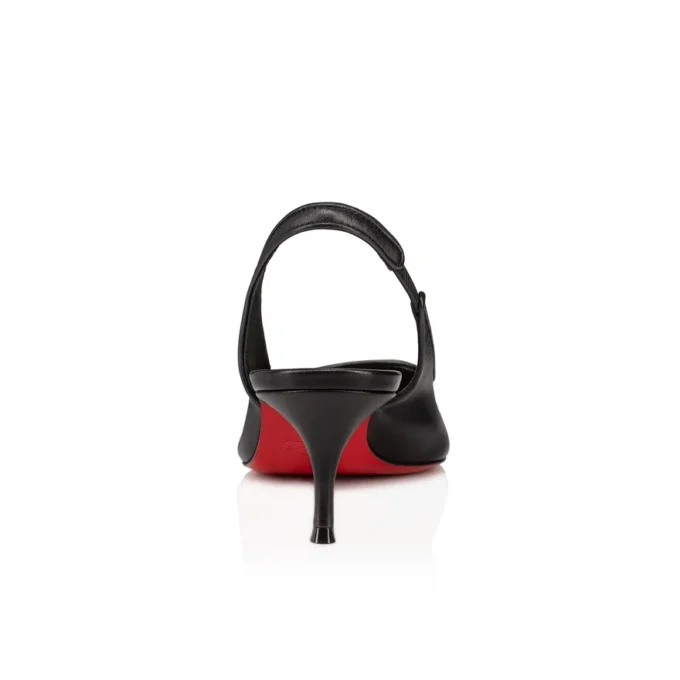 Sporty Kate Sling – 55 mm Slingback Topuklu Ayakkabı – Kuzu Nappa Deri – Siyah – Kadın Sporty Kate Sling – 55 mm Slingback Topuklu Ayakkabı – Kuzu Nappa Deri – Siyah – Kadın