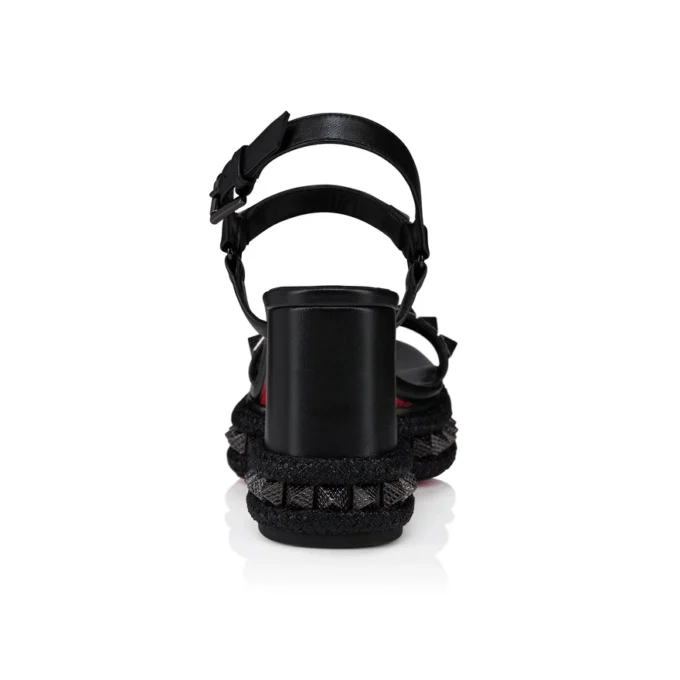 Superaclou – 85 mm Bantlı Sandalet – Kuzu Nappa Deri – Siyah – Kadın Superaclou – 85 mm Bantlı Sandalet – Kuzu Nappa Deri – Siyah – Kadın