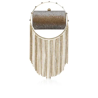 Trapeze – Clutch – Süet ve Strass – Çok Renkli